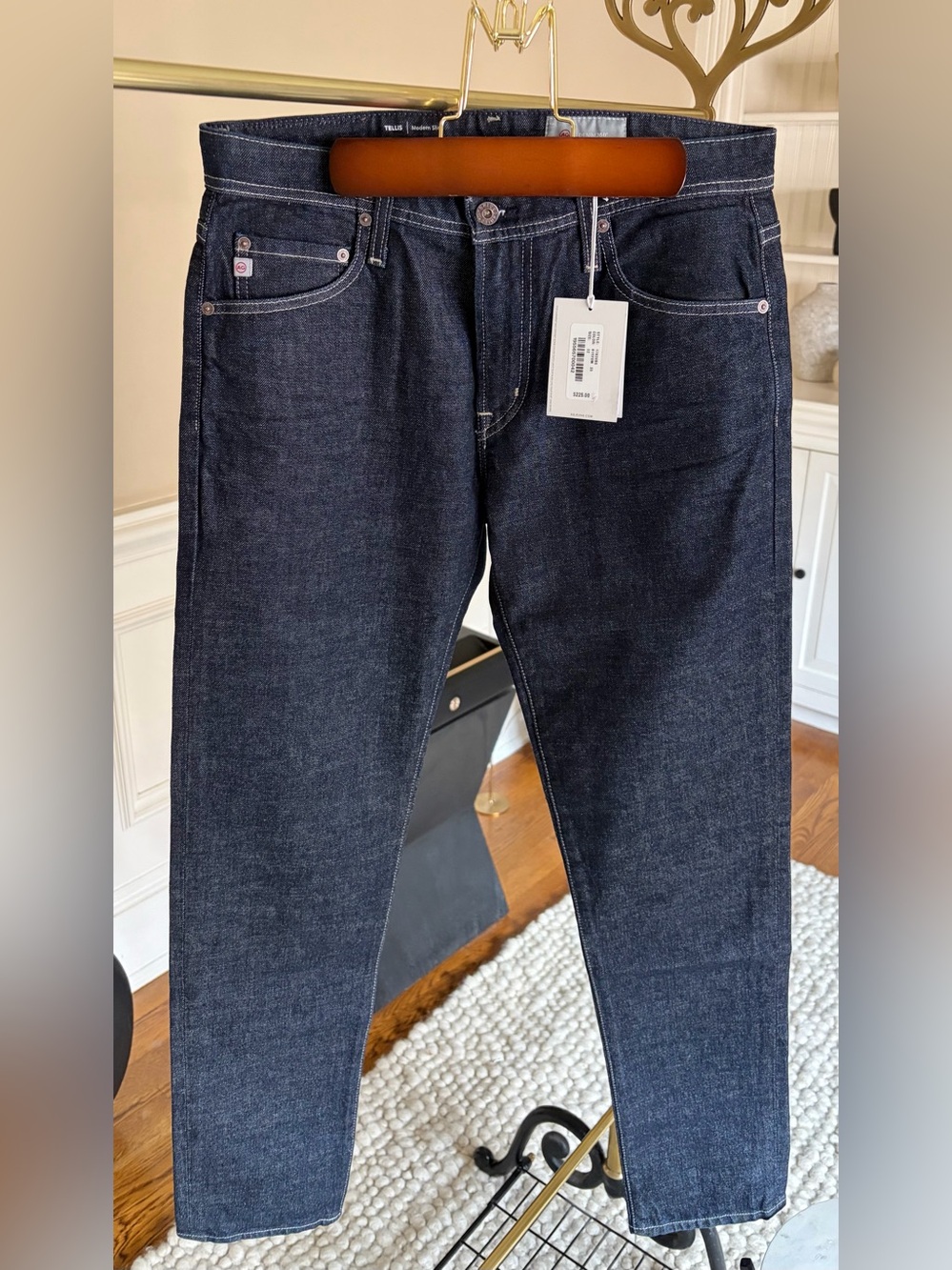 NWT AG Tellis Modern Slim Men's Japanese Jeans in vapor wash